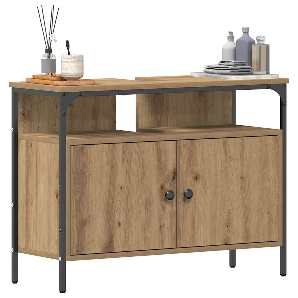 Ντουλάπα Νιπτήρα Mπάνιου με πόρτα artisan δρυς 80 x 30 x 60 cm - Pakobazaar