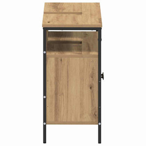 Ντουλάπα Νιπτήρα Mπάνιου με πόρτα artisan δρυς 80 x 30 x 60 cm - Pakobazaar