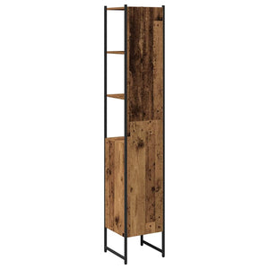 Ντουλάπι Μπάνιου με ράφι Παλαιό ξύλο 33 x 33 x 185,5 εκ - Pakobazaar