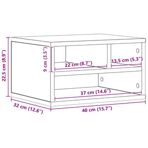 Σταντ Εκτυπωτή Παλιό ξύλο 40 x 32 x 22,5 εκ Επεξεργασμένο ξύλο - Pakobazaar