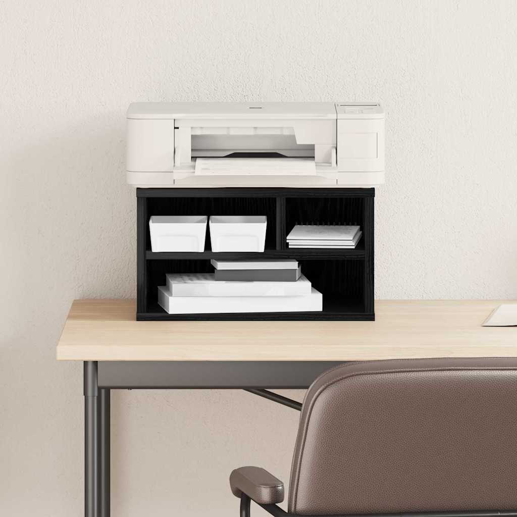 Σταντ Εκτυπωτή Μαύρη Οξυά 40 x 32 x 22,5 εκ Επεξεργασμένο ξύλο