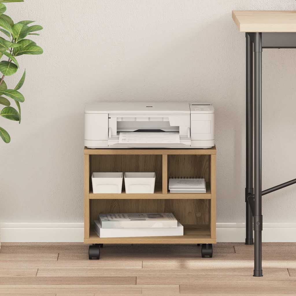 Σταντ Εκτυπωτή με αποθήκευση Artisan Oak 41 x 32 x 34,5 εκ. - Pakobazaar