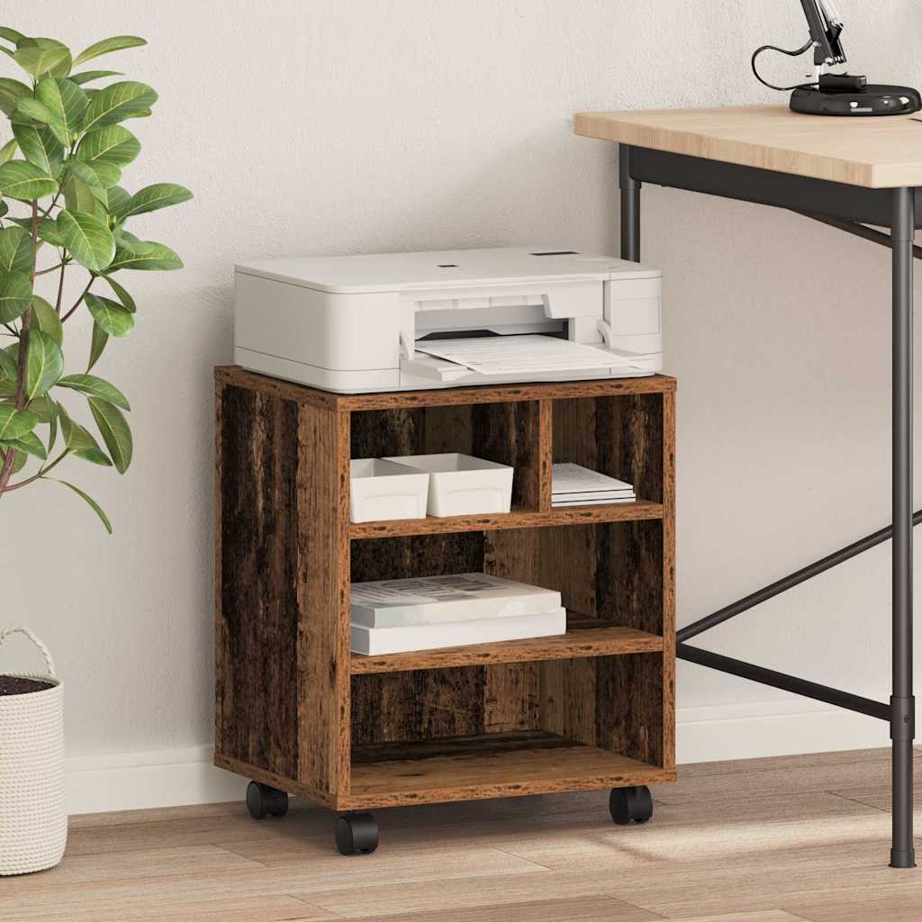 Σταντ Εκτυπωτή Παλαιό ξύλο 41 x 32 x 48 εκ. Επεξεργασμένο ξύλο