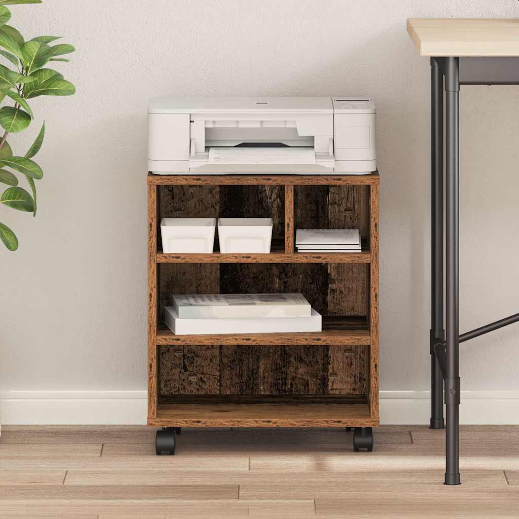 Σταντ Εκτυπωτή Παλαιό ξύλο 41 x 32 x 48 εκ. Επεξεργασμένο ξύλο