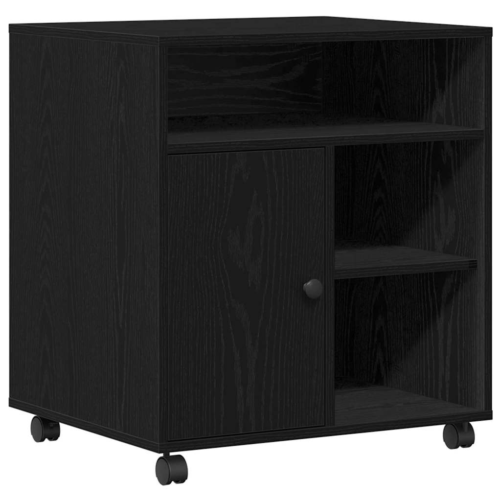 Σταντ Εκτυπωτή Μαύρη δρυς 60 x 50 x 67 εκ. Επεξεργασμένο ξύλο - Pakobazaar