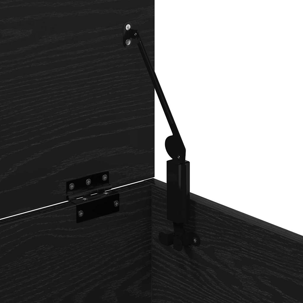 Κουτί αποθήκευσης Μαύρη δρυς 60 x 42 x 46 cm Επεξεργασμένο ξύλο - Pakobazaar