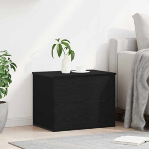 Κουτί αποθήκευσης Μαύρη δρυς 60 x 42 x 46 cm Επεξεργασμένο ξύλο - Pakobazaar
