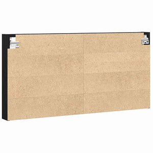 Βιτρίνα Επιτοίχιο Μαύρη Οξυά 100 x 8,5 x 50 cm