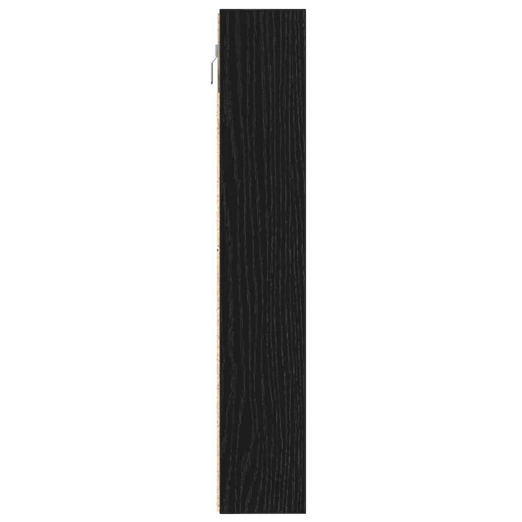 Βιτρίνα με ράφι Μαύρη Οξυά 100 x 8,5 x 50 cm Επεξεργασμένο ξύλο