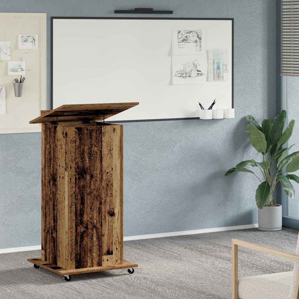 Πλατφόρμα Παλιό ξύλο 55 x 55 x 107 cm Επεξεργασμένο ξύλο