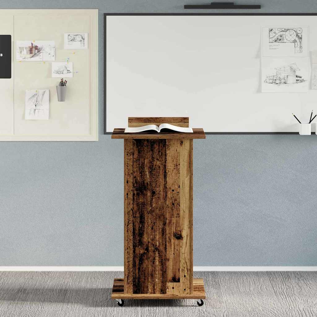 Πλατφόρμα Παλιό ξύλο 55 x 55 x 107 cm Επεξεργασμένο ξύλο