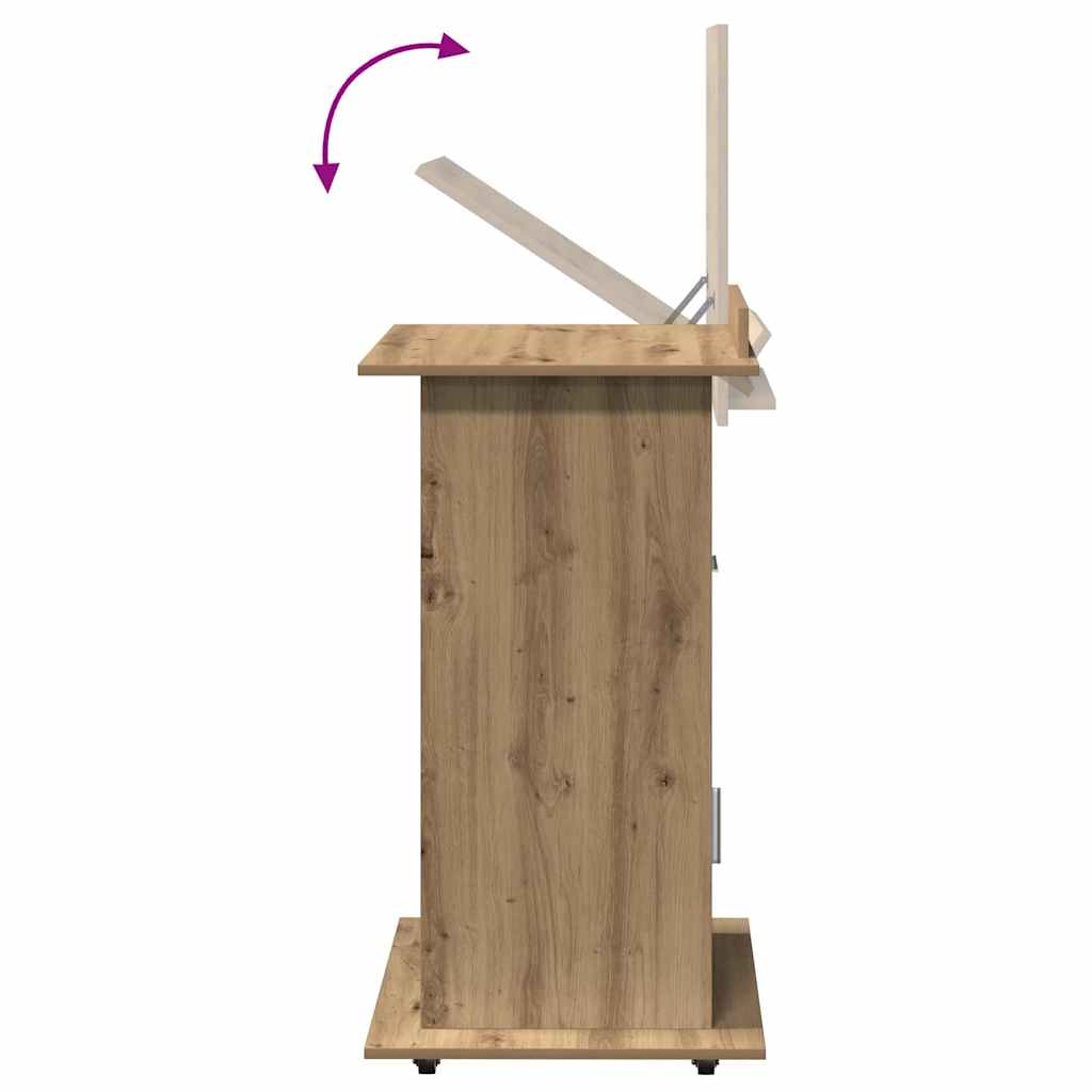 Πλατφόρμα Artisan Oak 55 x 55 x 107 cm Επεξεργασμένο ξύλο