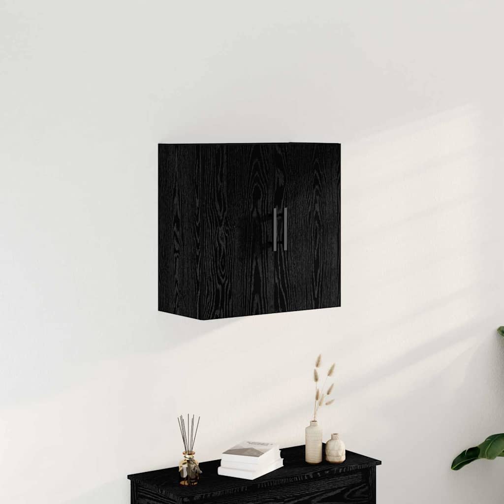 Ντουλάπα Τοίχου Επιτοίχιο Μαύρη Οξυά 60 x 31,5 x 60 εκ. - Pakobazaar