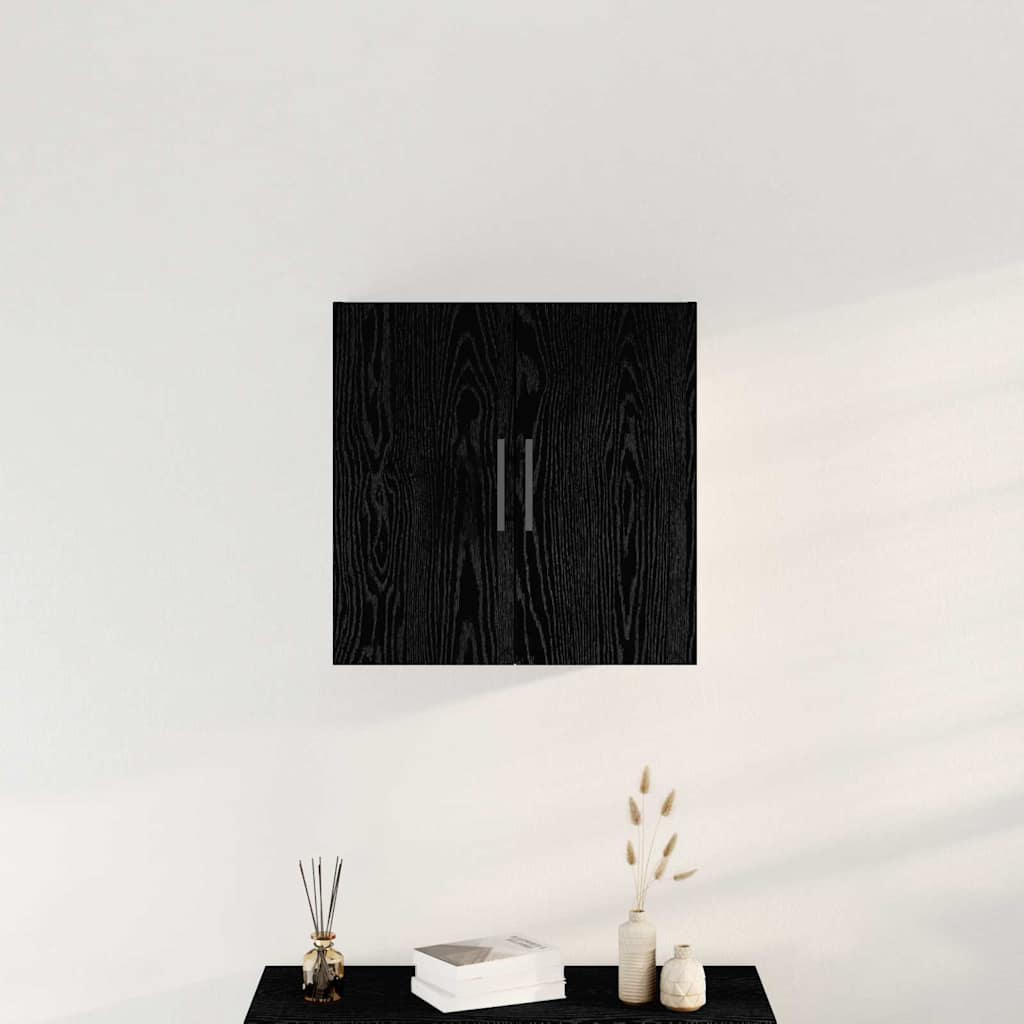 Ντουλάπα Τοίχου Επιτοίχιο Μαύρη Οξυά 60 x 31,5 x 60 εκ. - Pakobazaar