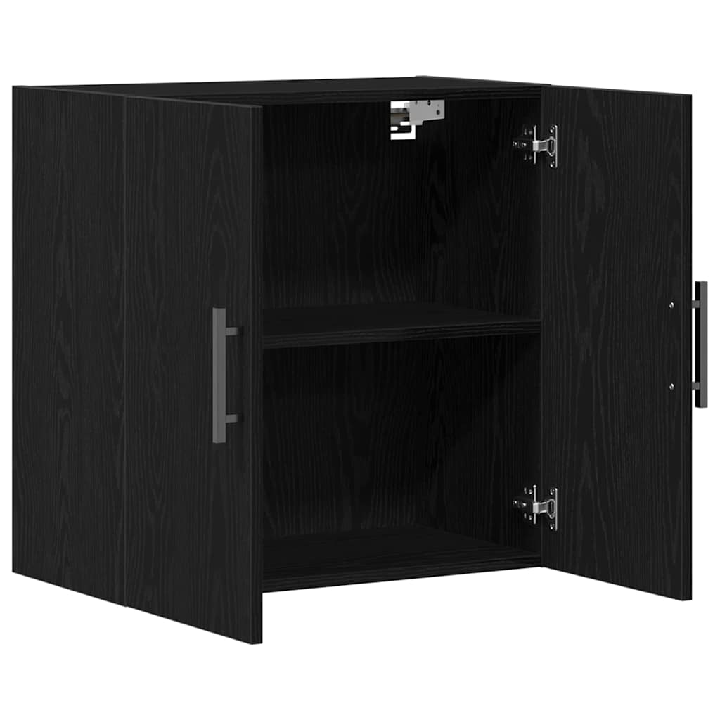 Ντουλάπα Τοίχου Επιτοίχιο Μαύρη Οξυά 60 x 31,5 x 60 εκ. - Pakobazaar