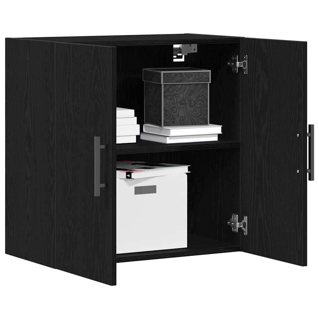 Ντουλάπα Τοίχου Επιτοίχιο Μαύρη Οξυά 60 x 31,5 x 60 εκ. - Pakobazaar