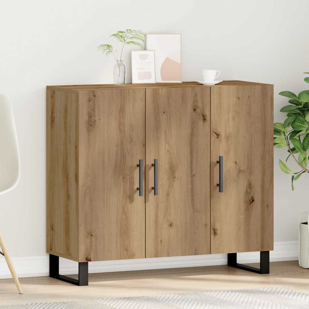 Πλαϊνό γραφείο Artisan Oak 90 x 34 x 80 εκ. Επεξεργασμένο ξύλο - Pakobazaar
