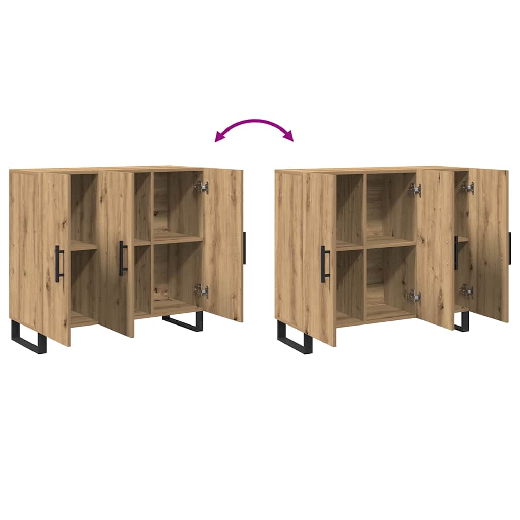 Πλαϊνό γραφείο Artisan Oak 90 x 34 x 80 εκ. Επεξεργασμένο ξύλο - Pakobazaar