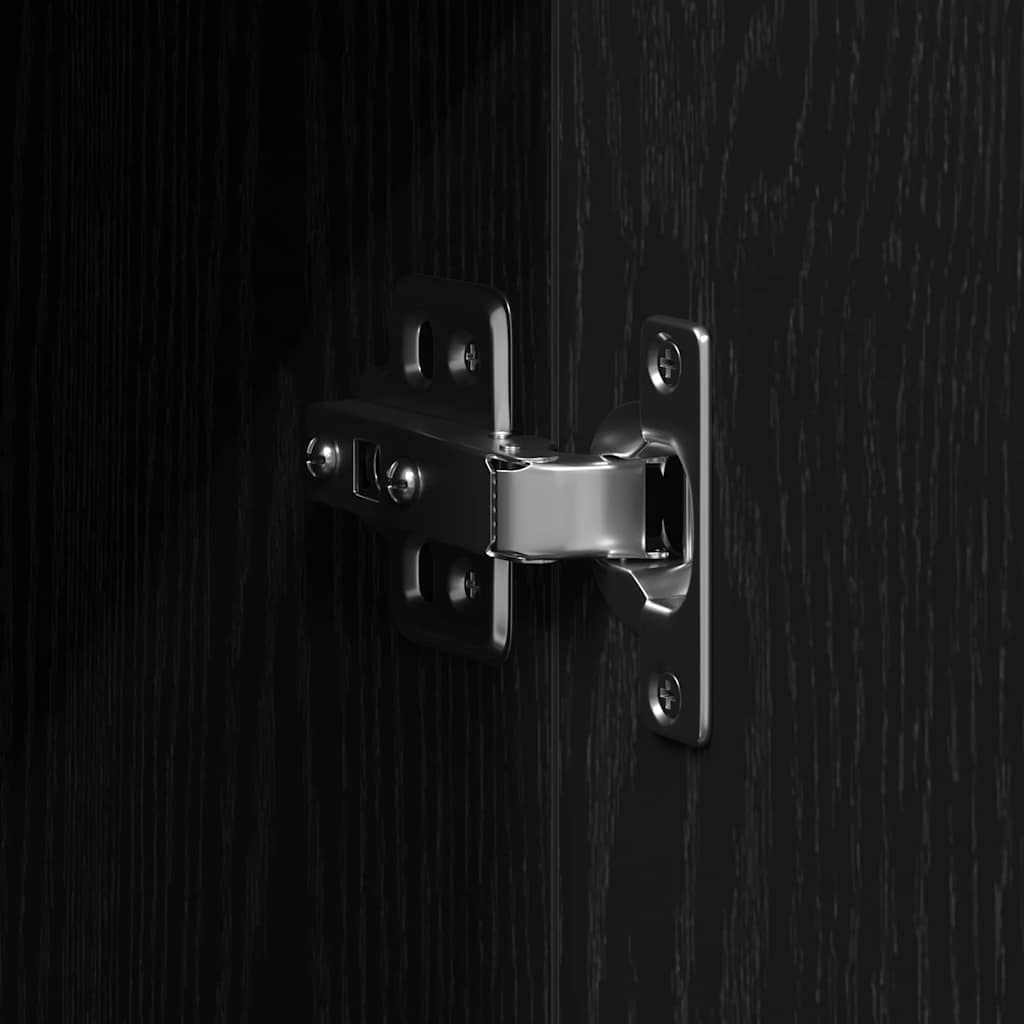 Πλαϊνό γραφείο Μαύρη Οξυά 90 x 34 x 80 εκ. Επεξεργασμένο ξύλο