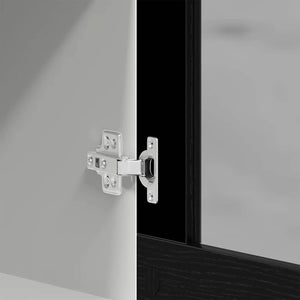 Κρεμαστό Γυάλινο Ντουλάπι Μαύρο Δρυς 40x31x60 εκ. από Τεχνητό Ξύλο - Pakobazaar