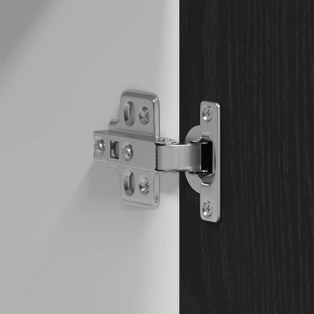 Κρεμαστό ντουλάπι Επιτοίχιο Lyon Μαύρη Οξυά 60 x 31 x 40 εκ