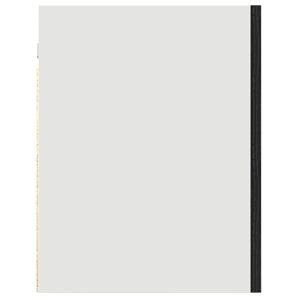 Κρεμαστό ντουλάπι Επιτοίχιο Lyon Μαύρη Οξυά 60 x 31 x 40 εκ