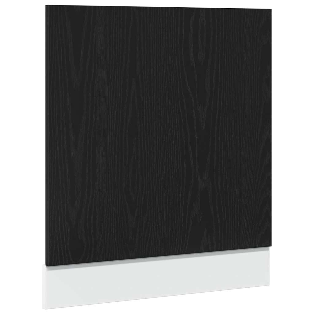 Πλαίσιο Πλυντηρίου Πιάτων Lyon Μαύρο Δρυς 60x1,5x67 εκ. από Τεχνητό Ξύλο - Pakobazaar