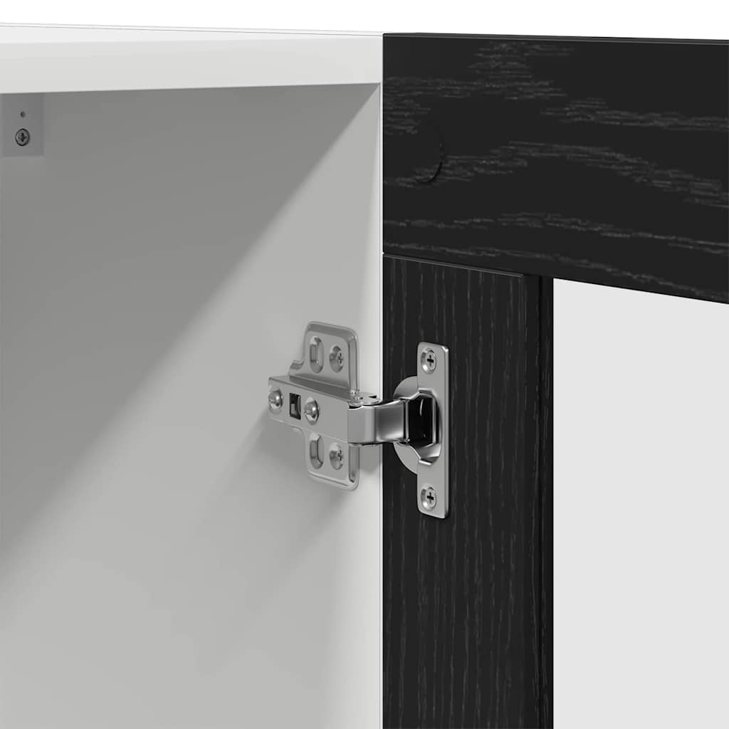 Κρεμαστό ντουλάπι με ράφι Επιτοίχιο Μαύρη Οξυά 60 x 31 x 60 εκ.