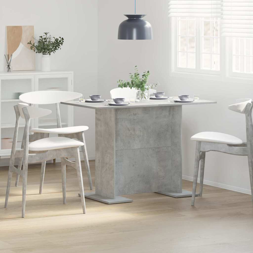 Τραπεζαρία Σκυρόδεμα Γκρι 110 x 60 x 75 cm Επεξεργασμένο ξύλο - Pakobazaar