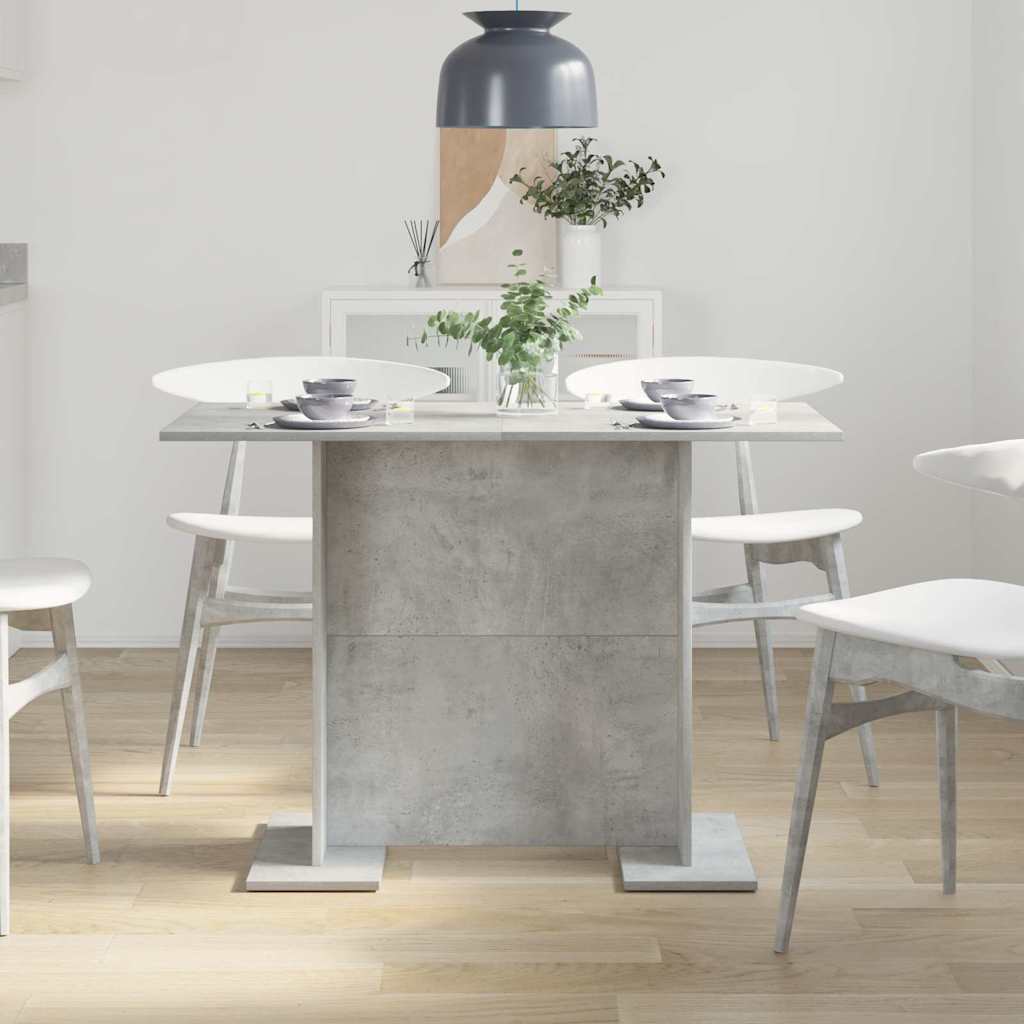 Τραπεζαρία Σκυρόδεμα Γκρι 110 x 60 x 75 cm Επεξεργασμένο ξύλο - Pakobazaar