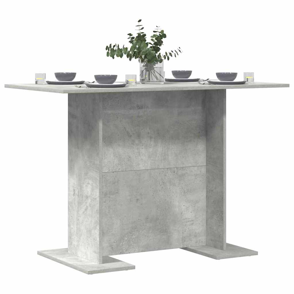 Τραπεζαρία Σκυρόδεμα Γκρι 110 x 60 x 75 cm Επεξεργασμένο ξύλο - Pakobazaar