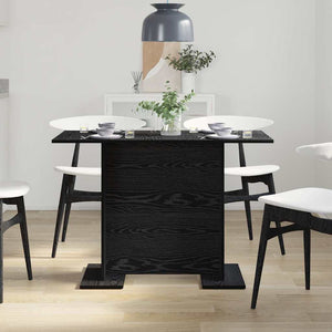 Τραπεζαρία 110 x 60 x 75 cm Επεξεργασμένο Ξύλο Μαύρη Οξυά