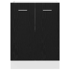 Κάτω Ντουλάπι Μαύρη Δρυς 60x46x81,5 εκ. Ξυλοκατασκευασμένο - Pakobazaar