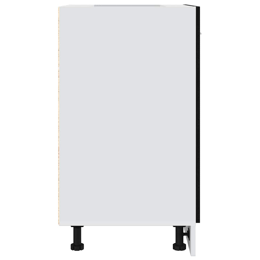 Κάτω Ντουλάπι Μαύρη Δρυς 60x46x81,5 εκ. Ξυλοκατασκευασμένο - Pakobazaar