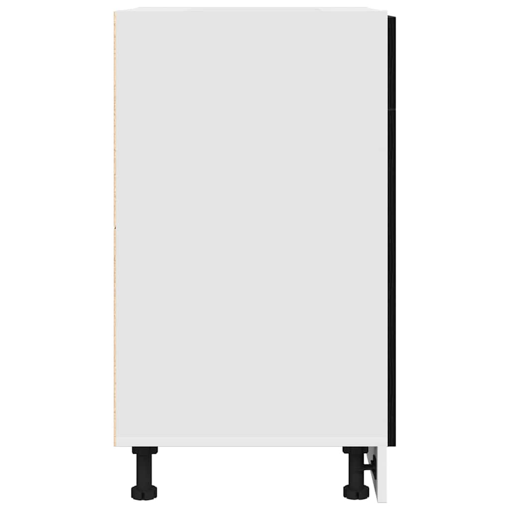 Κρεμαστό ντουλάπι με συρτάρι Μαύρη Οξυά 50 x 46 x 81,5 εκ - Pakobazaar