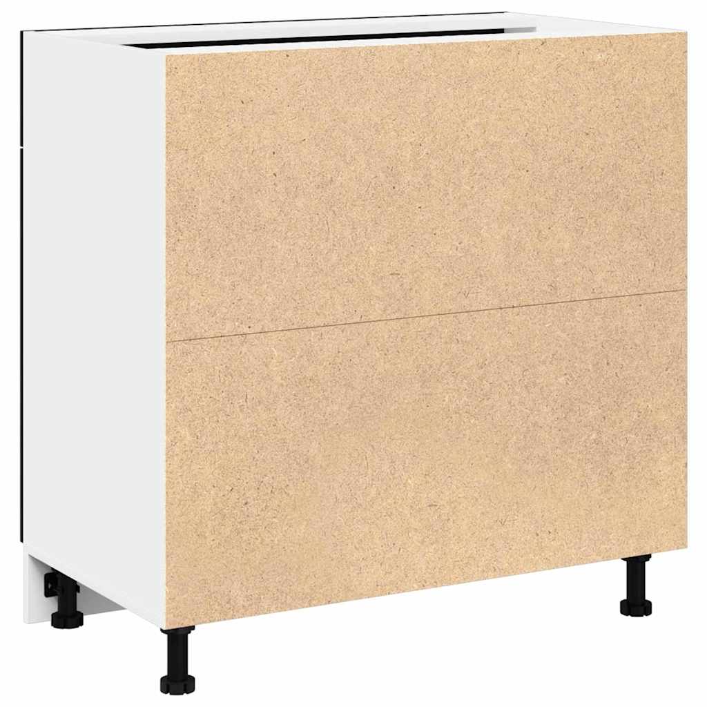 Κρεμαστό ντουλάπι με συρτάρι Μαύρη Οξυά 80 x 31 x 81,5 εκ. - Pakobazaar