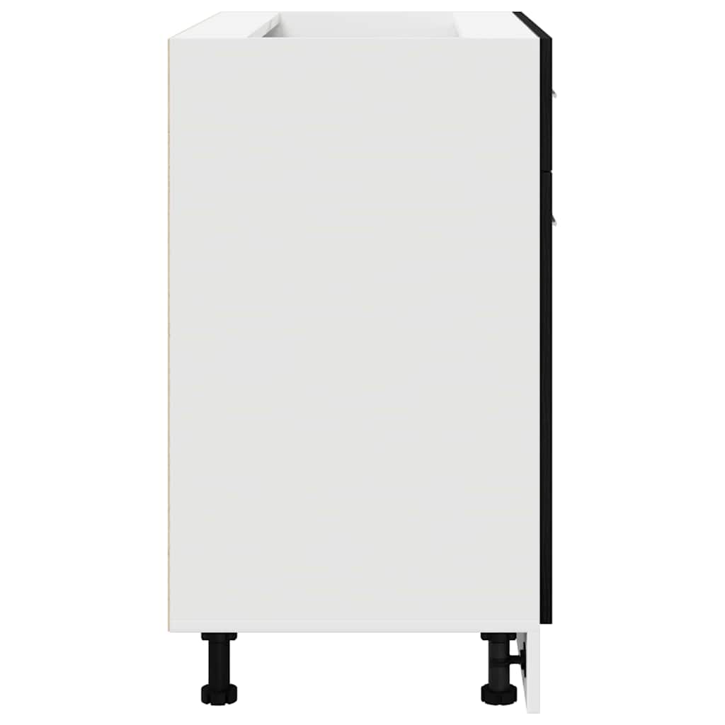 Κρεμαστό ντουλάπι με συρτάρι Μαύρη Οξυά 80 x 31 x 81,5 εκ. - Pakobazaar