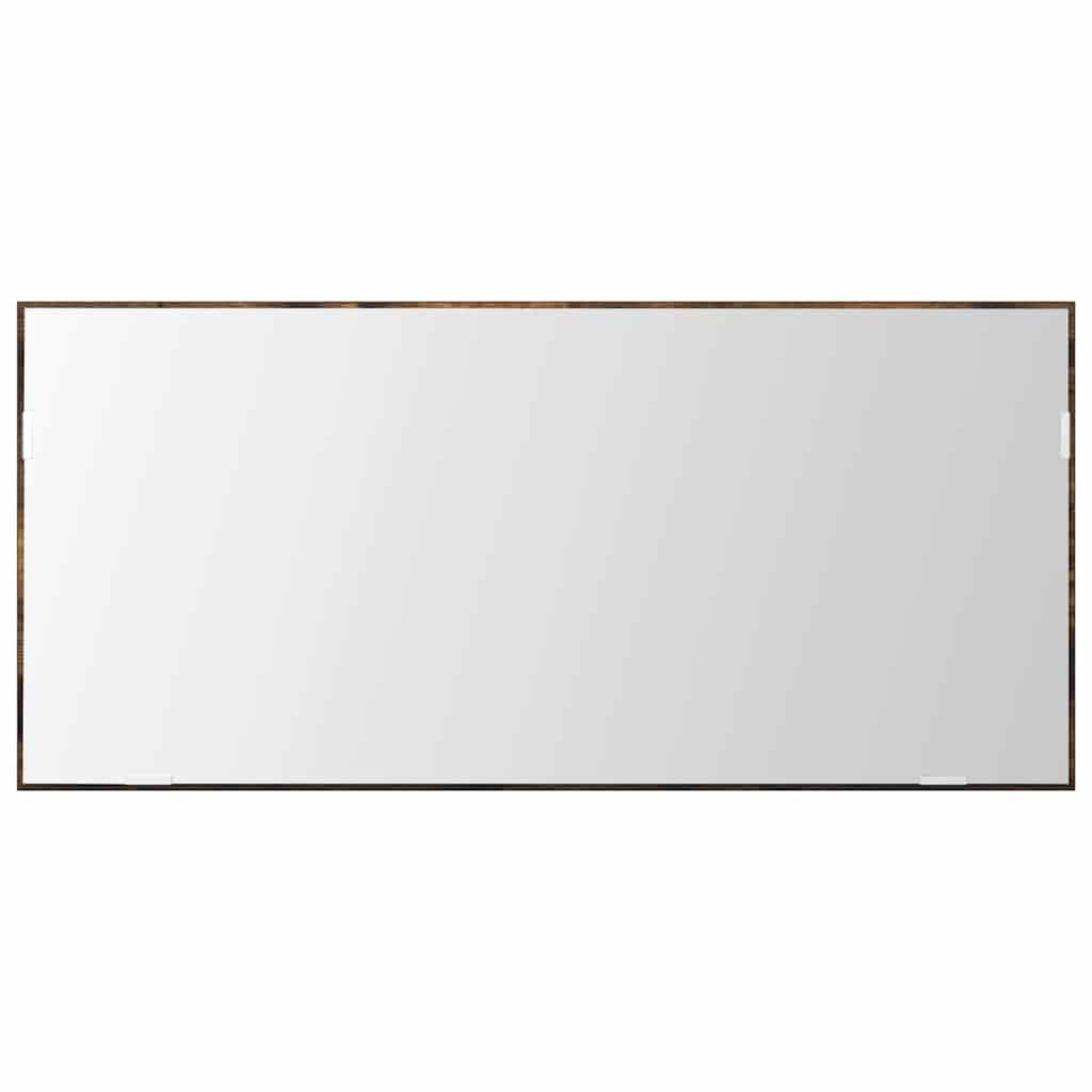 Καθρέφτης με φώτα λωρίδας LED Επιτοίχιο Καφέ 80 x 37 εκ. - Pakobazaar