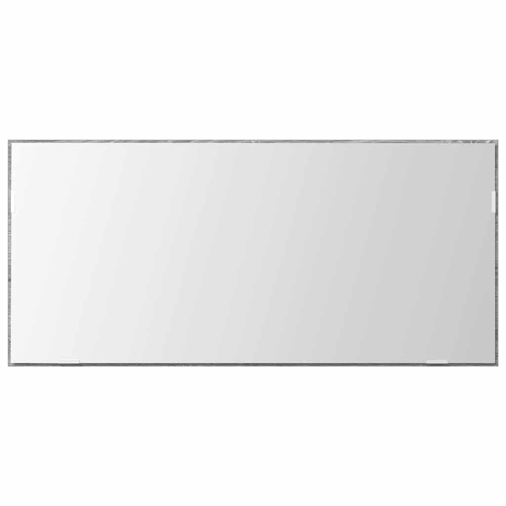 Καθρέφτης με φώτα λωρίδας LED Σκούρο γκρι σονόμα 80 x 37 εκ. - Pakobazaar