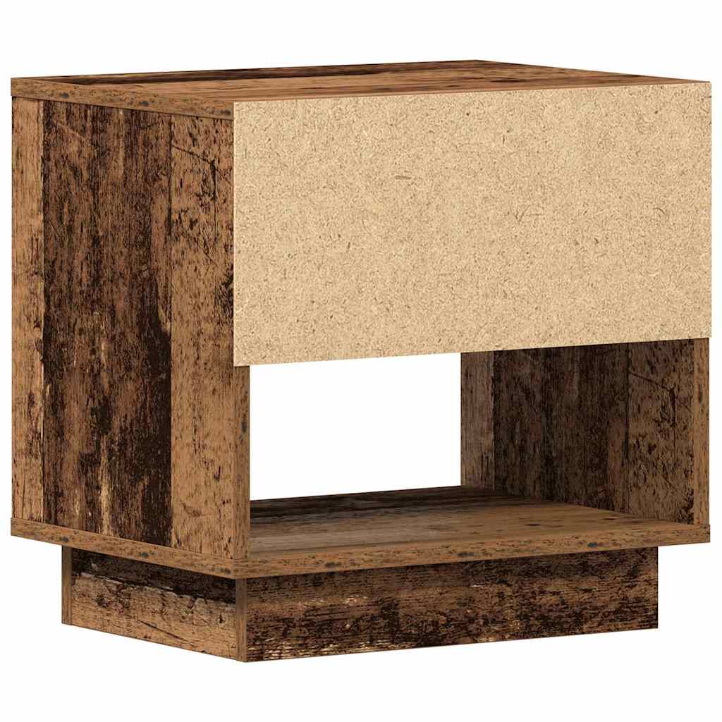 Κομοδίνο 2 pcs Παλιό ξύλο 45 x 34 x 44 εκ Επεξεργασμένο ξύλο