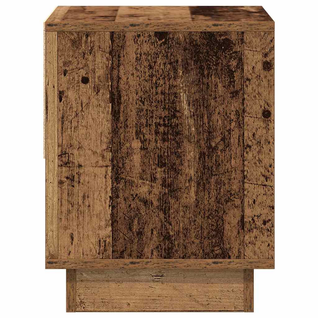 Κομοδίνο 2 pcs Παλιό ξύλο 45 x 34 x 44 εκ Επεξεργασμένο ξύλο