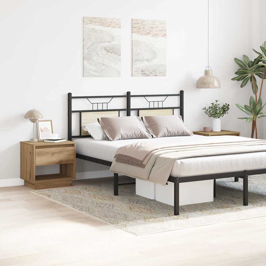 Κομοδίνο 2 pcs Artisan Oak 45 x 34 x 44 εκ Επεξεργασμένο ξύλο - Pakobazaar