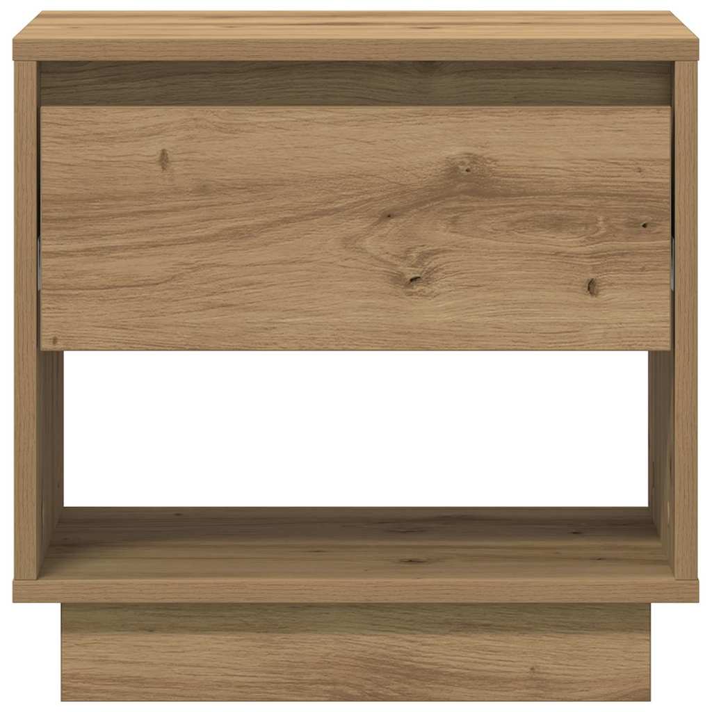 Κομοδίνο 2 pcs Artisan Oak 45 x 34 x 44 εκ Επεξεργασμένο ξύλο - Pakobazaar