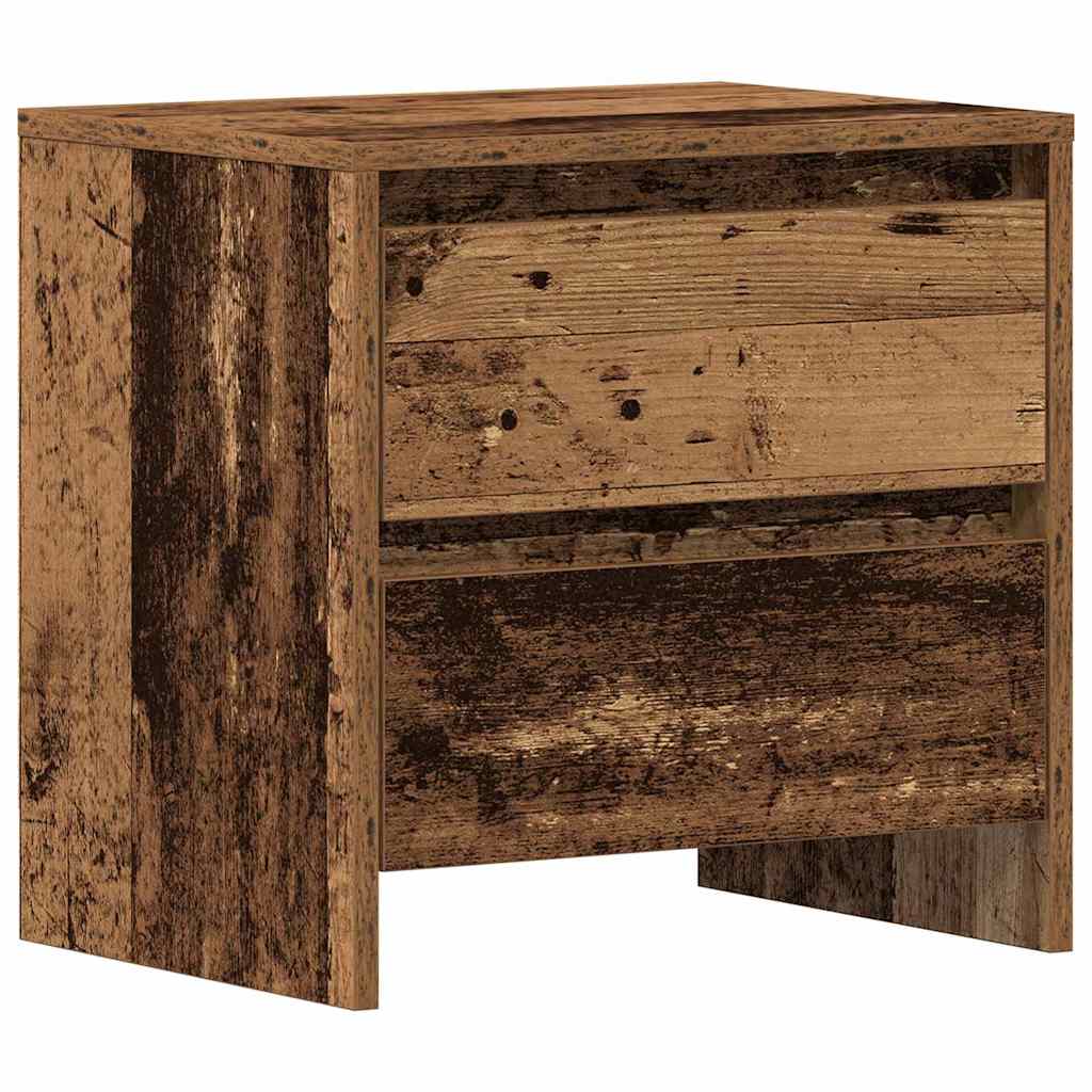 Κομοδίνο 2 pcs Παλιό ξύλο 45 x 34 x 44,5 εκ Επεξεργασμένο ξύλο