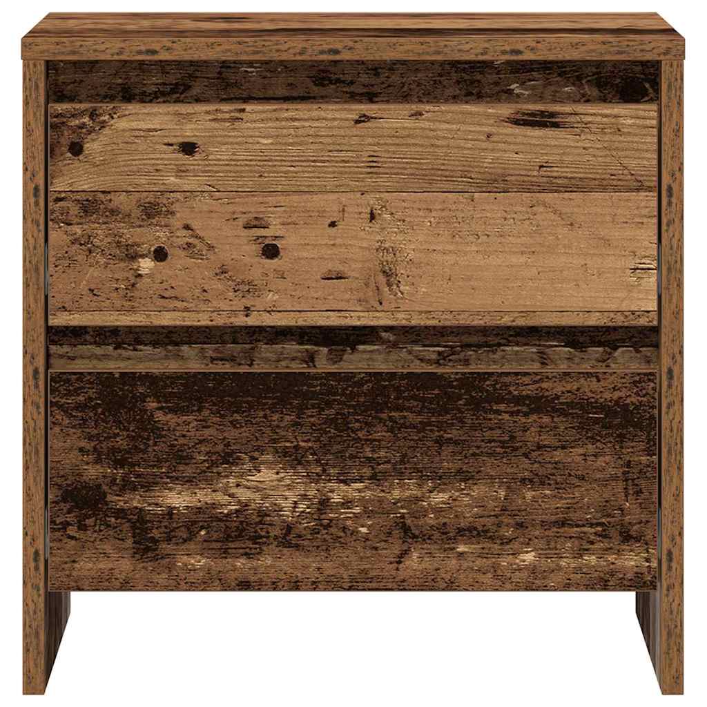 Κομοδίνο 2 pcs Παλιό ξύλο 45 x 34 x 44,5 εκ Επεξεργασμένο ξύλο