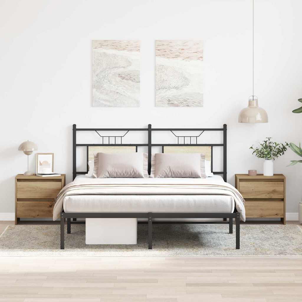 Κομοδίνο 2 pcs Artisan Oak 45 x 34 x 44,5 εκ Επεξεργασμένο ξύλο