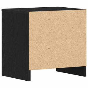 Κομοδίνο 2 pcs Μαύρη Οξυά 45 x 34 x 44,5 εκ Επεξεργασμένο ξύλο - Pakobazaar