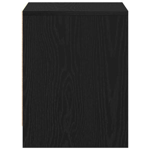 Κομοδίνο 2 pcs Μαύρη Οξυά 45 x 34 x 44,5 εκ Επεξεργασμένο ξύλο - Pakobazaar