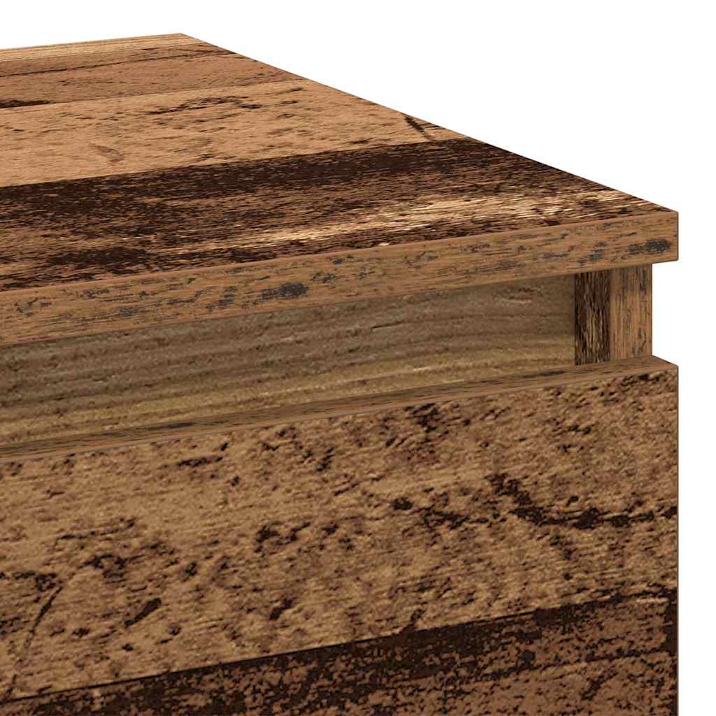 Κομοδίνο 2 pcs Παλιό ξύλο 40 x 35 x 50 εκ. Επεξεργασμένο ξύλο