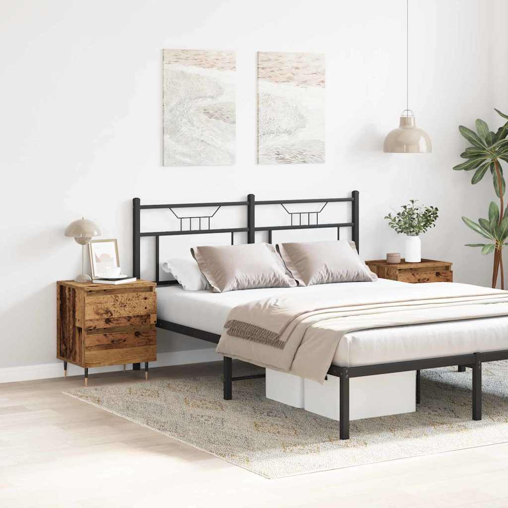 Κομοδίνο 2 pcs Παλιό ξύλο 40 x 35 x 50 εκ. Επεξεργασμένο ξύλο